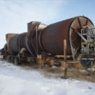 <p><strong>Asphalt Dryer</strong></br>
Location: Saskatchewan</br>
Length: 53 feet</br>
Diameter: 9 feet</br>
Weight: 63,000 lbs (incl. trailer)</p>