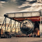 <p><strong>Crystalizer</strong></br>
Location: Saskatchewan</br>
Length: 70 feet</br>
Diameter: 33 feet</br>
Weight: 120 tons</br></p>