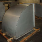 <p><strong>Duct Elbows</strong></br>
Location: Saskatchewan</br>
Weight: 2440 lbs</br>
Dimensions (large): 6'8" x 6'4" x 6’1”</br>
Dimensions (small): 4'10" x 5' x 4’5”</br>
Materials: 12 gauge stainless steel</p>