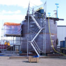 <p><strong>Flotation Cells</strong></br>
Location: Alberta</br>
Height: 18 feet</br>
Diameter: 24 feet</br>
Weight: 35,000 - 38,000 lbs</p>