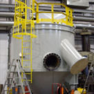 <p><strong>Froth Distributor</strong></br>
Location: Alberta</br>
Height: 14 feet</br>
Diameter: 12 feet</br>
Weight: 37,000 lbs</p>