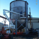 <p><strong>Thickener</strong></br>
Location: Ontario</br>
Height: 27 feet</br>
Diameter: 18 feet</br>
Material: domed botom, hastalloy</br></p>