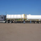 <p><strong>Warm Water Tank</strong></br>
Location: Alberta</br>
Height: 24 feet</br>
Diameter: 6 feet</br>
Weight: 13,000 lbs</p>